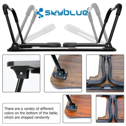 Skyblue Meja Lipat Foldable Study Table With Multipurpose Drawer Mini Bed Portable Table For Desk Laptop Computer Kids S