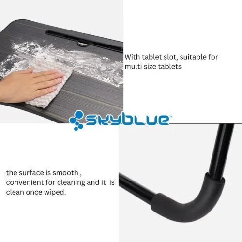 Skyblue Meja Lipat Foldable Study Table With Multipurpose Drawer Mini Bed Portable Table For Desk Laptop Computer Kids S