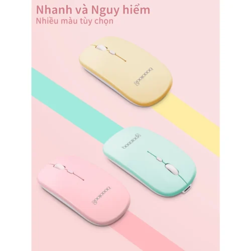 GOOJODOQ 2 Dalam 1 1600DPI Tetikus Bluetooth 2.4Ghz Mod Dwi Ultra Nipis Senyap