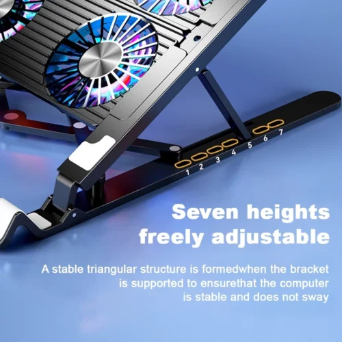 Laptop Cooler,4 Cooling Fan,Collapsible Laptop Cooling Stand,USB Fan Laptop,Laptop Cooling Accessories,Laptop Fan