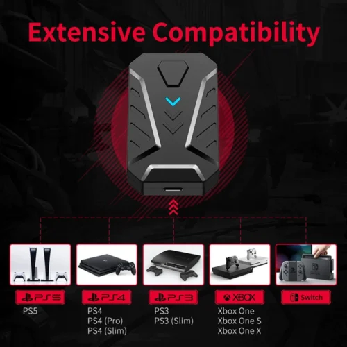 K1 No Delay For PS4 Keyboard And mouse Converter Adapter for Xbox 360/Xbox One Series/PS5/PS3/ PS4/Nintendo Switch