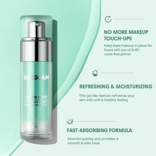 SHEGLAM Good Grip Hydrating Primer Oil Control Moisturizing Gel Silicone Free Alas Solek & Primer