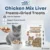 WaggyWaggy Chicken Mix Liver Booster Gemok Repacked Freeze-Dried Pet Snacks Cat Dog Gemuk