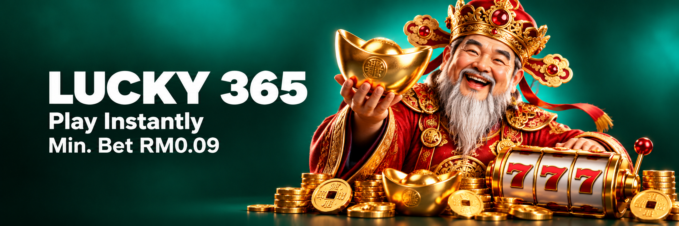 Lucky 365 promotion banner